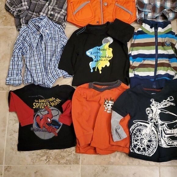 Baby boy long sleeve shirt bundle - Picture 4 of 6